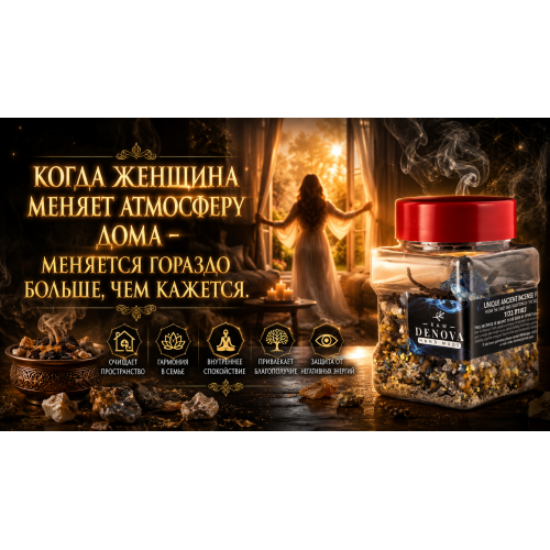 Cleansing the aura and the house incense from Jerusalem. Special Kabbalistic formula. 120 grams.