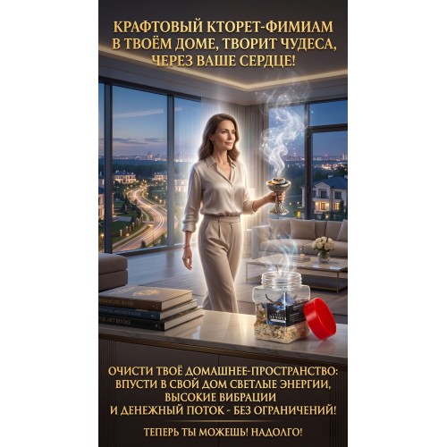 Cleansing the aura and the house incense from Jerusalem. Special Kabbalistic formula. 120 grams.